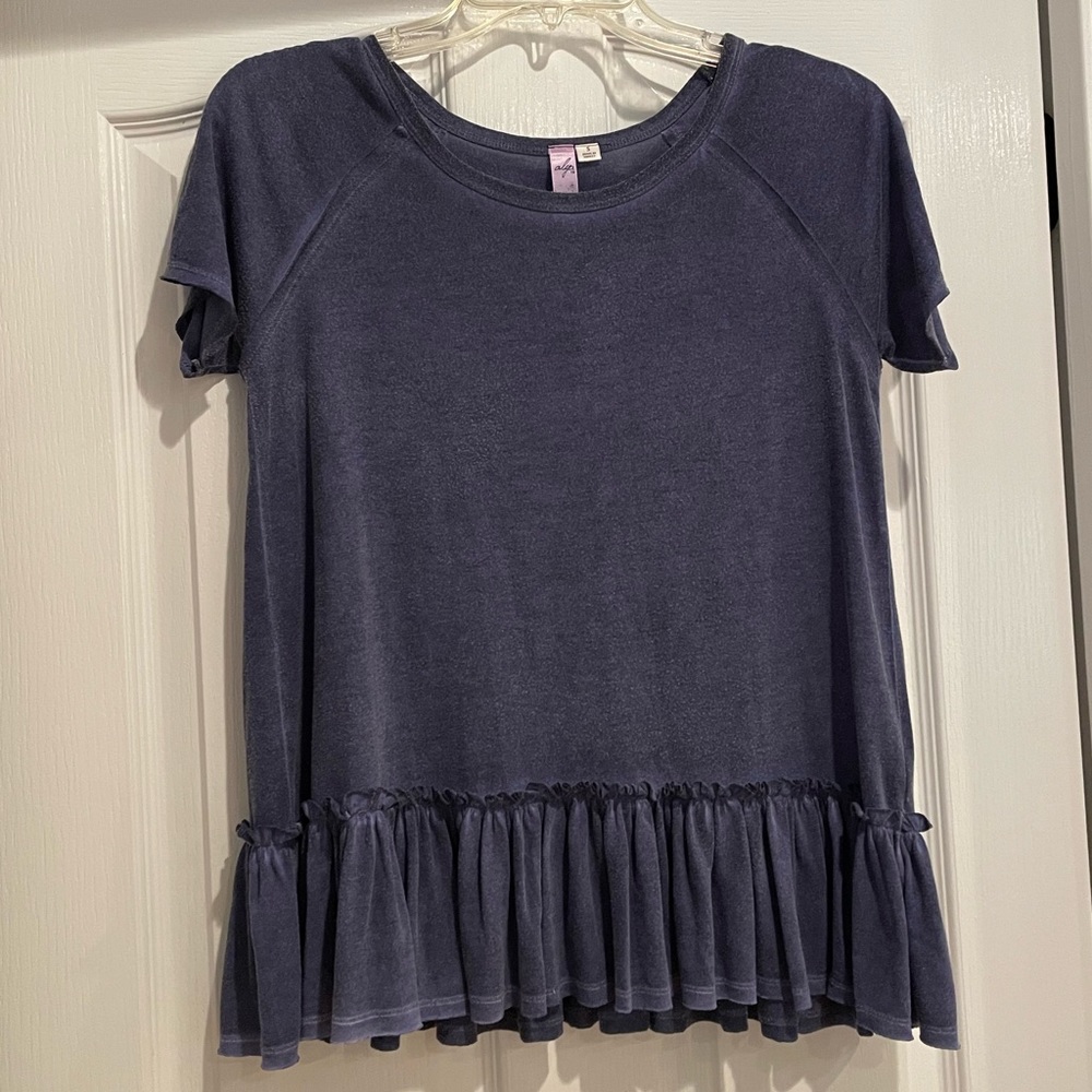 Alya Purple Peplum Shirt Size S